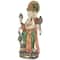 26.5" Gold Ganesh Sculpture with Green, Blue & Red Accents